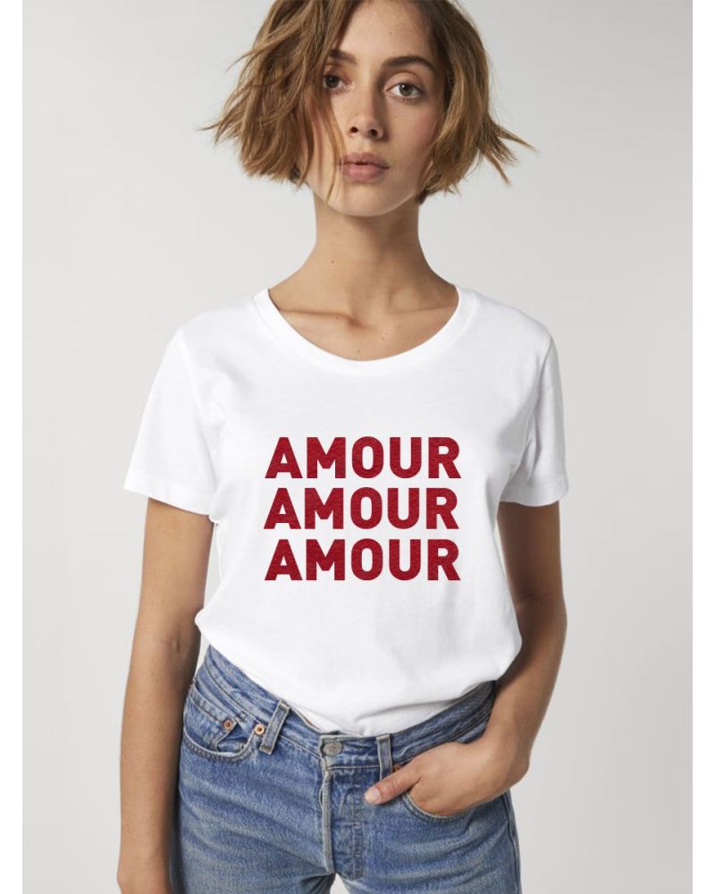 T-shirt femme "Amour Amour Amour"