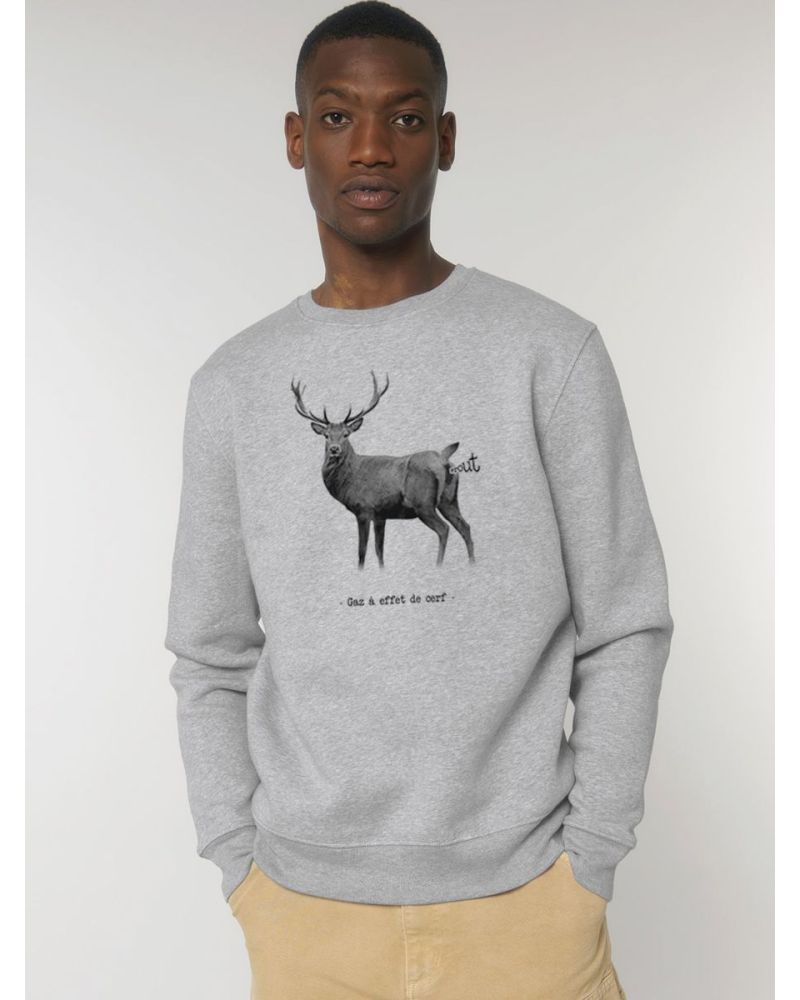 Sweat homme ''Gaz à effet de cerf''