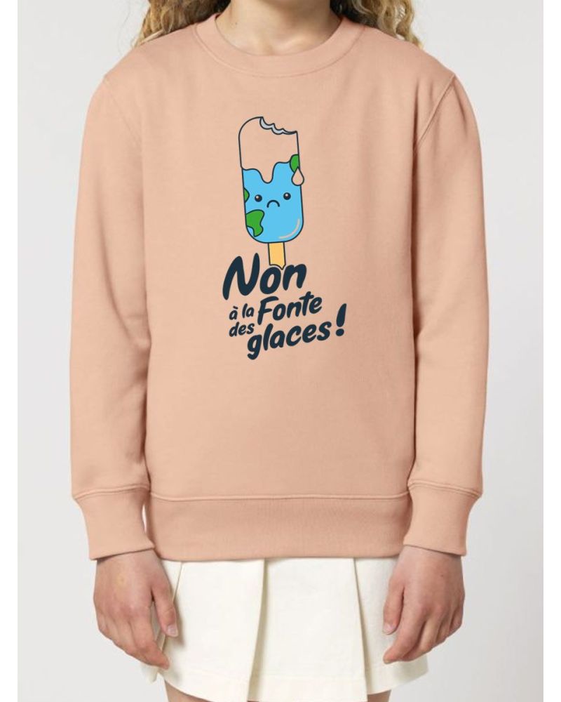 Sweat enfant Non à la fonte des glaces