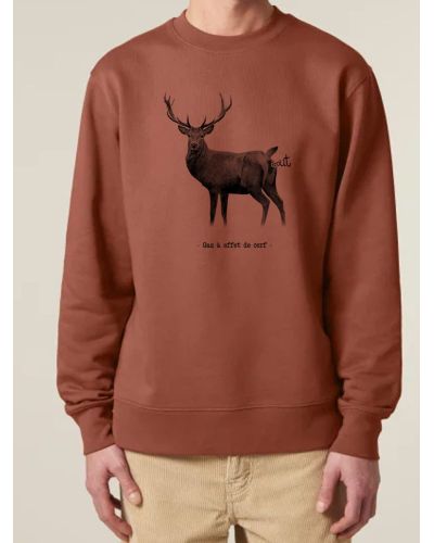 Sweat homme ''Gaz à effet de cerf''