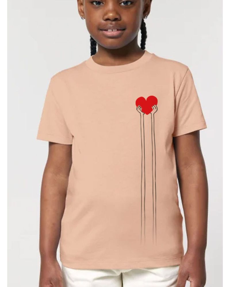 Tee shirt enfant "Mains Coeur"