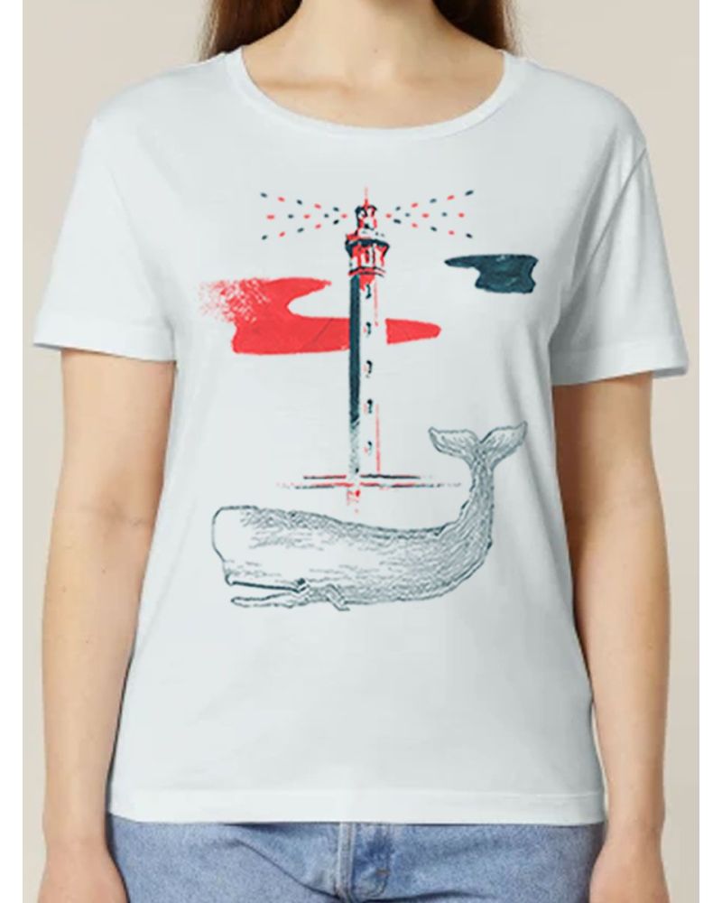 TEE-SHIRT FEMME "BALEINE" BY JORDAN GENTS