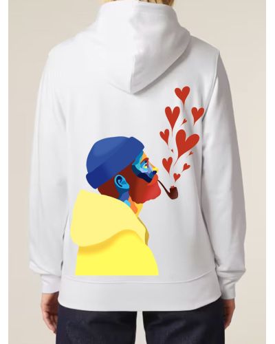 SWEAT UNISEXE ZIP CAPUCHE "AMOUREUX DES ÉTOILES" BY ATELIER SALÉ