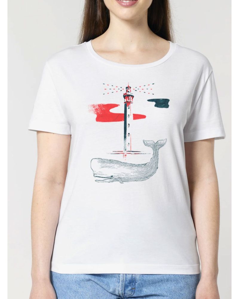 T-SHIRT FEMME "BALEINE" BY JORDAN GENTS