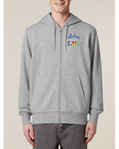 SWEAT UNISEXE ZIP CAPUCHE "MARIN" BY ATELIER SALÉ