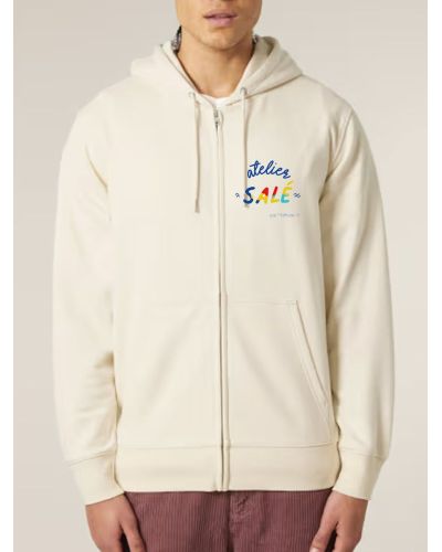 SWEAT UNISEXE ZIP CAPUCHE "MARIN" BY ATELIER SALÉ