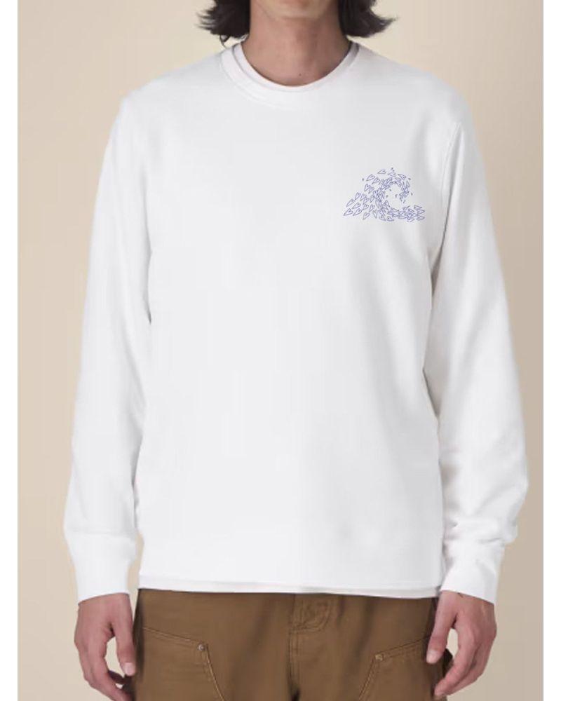 SWEAT UNISEXE COL ROND "VAGUE D'AMOUR" BY ATELIER SALÉ