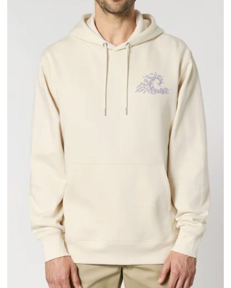 SWEAT UNISEXE CAPUCHE "VAGUE D'AMOUR" BY ATELIER SALÉ