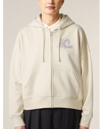 SWEAT FEMME ZIPÉ "VAGUE D'AMOUR" BY ATELIER SALÉ