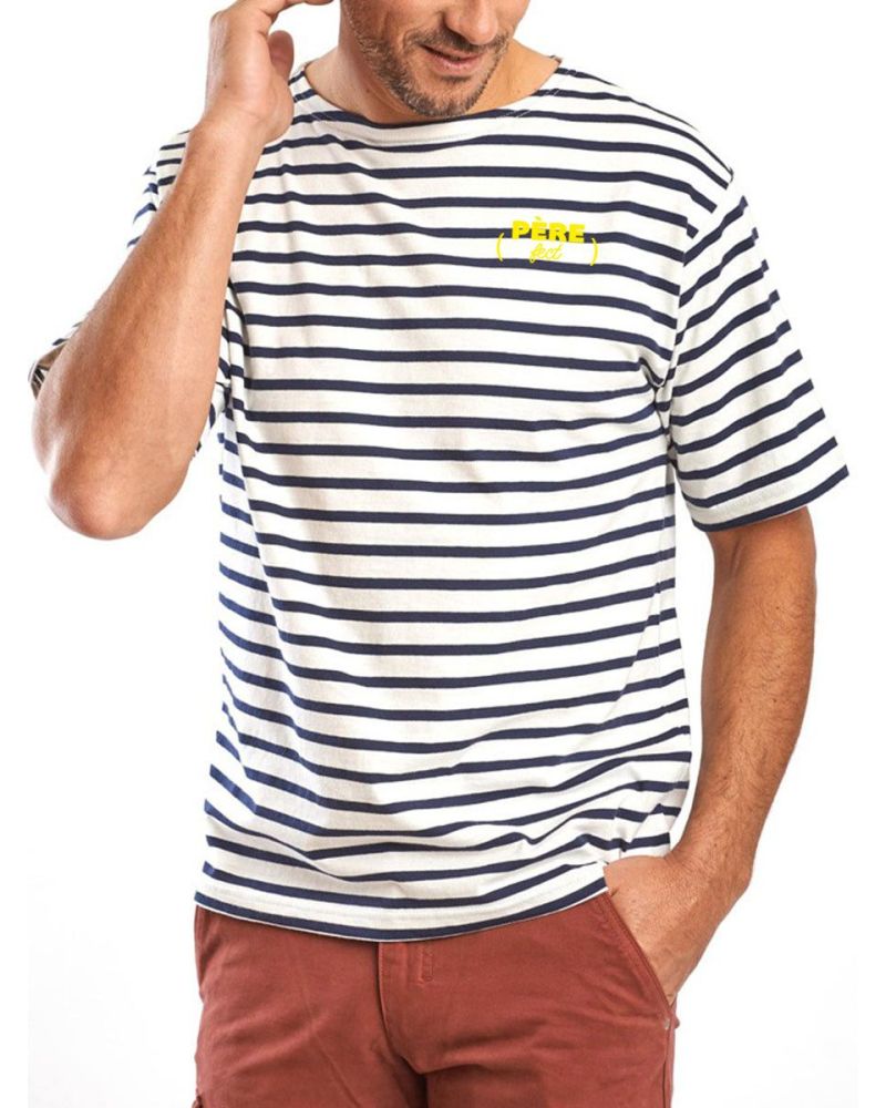 Marinière Brest à manches courtes en coton – L’authentique version estivale