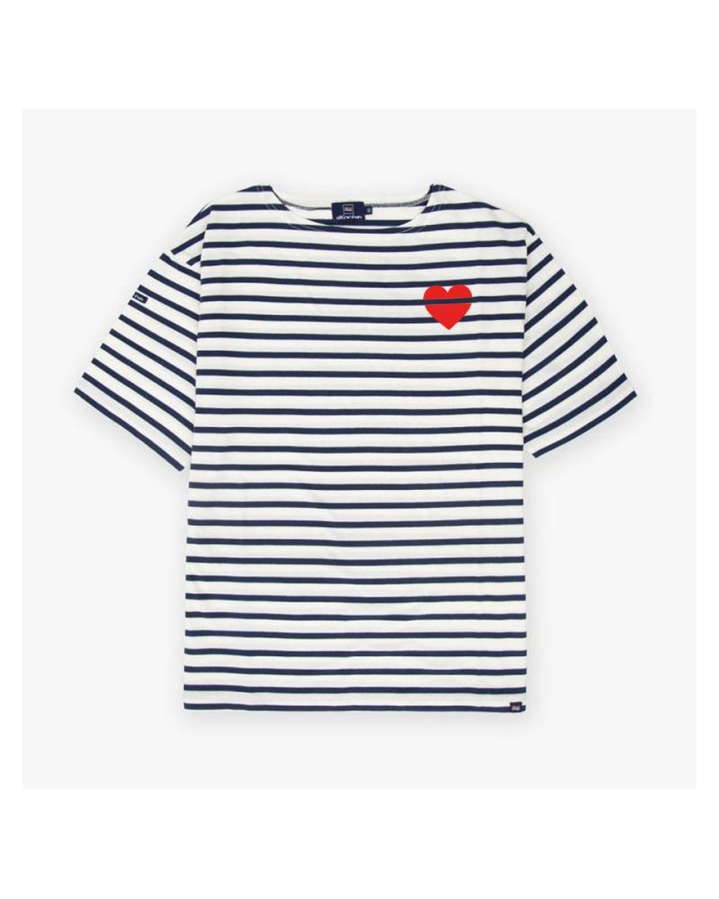 Marinière Brest à manches courtes en coton – L’authentique version estivale