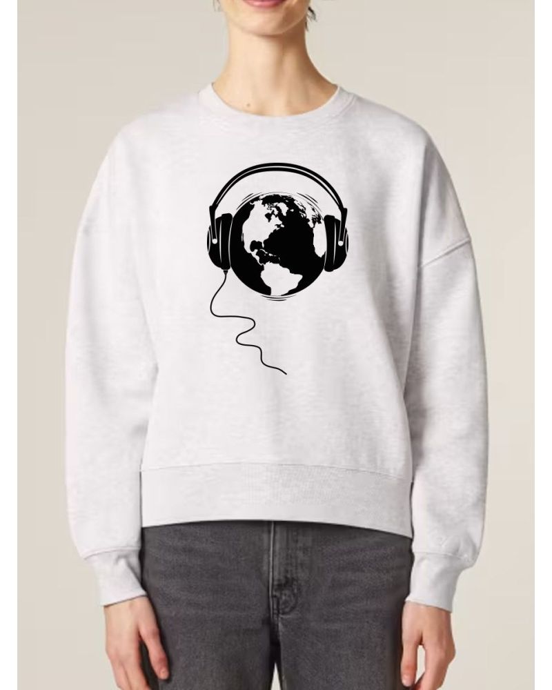 SWEAT FEMME "ECOUTE LA TERRE"