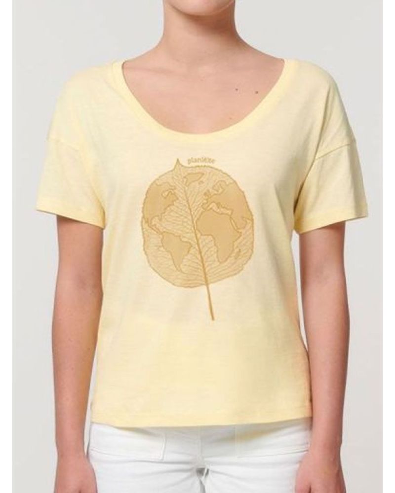 T-shirt femme ''Plan(è)te Feuille''