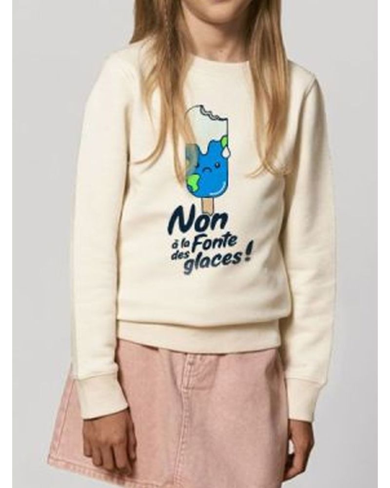 Sweat enfant Non à la fonte des glaces
