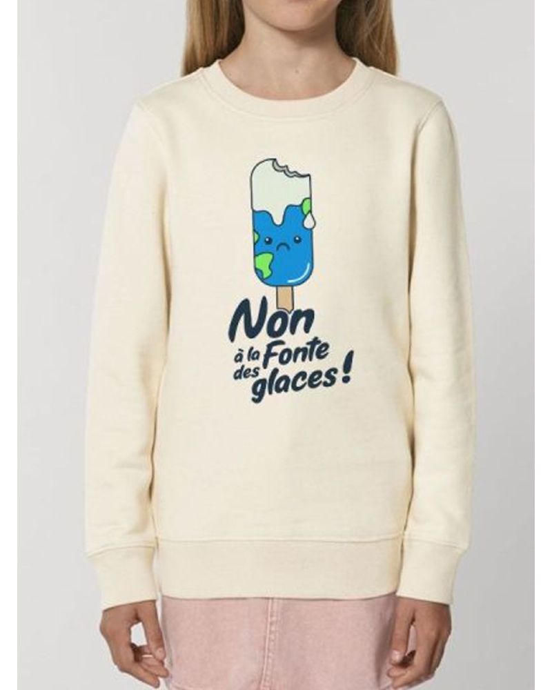 Sweat enfant Non à la fonte des glaces