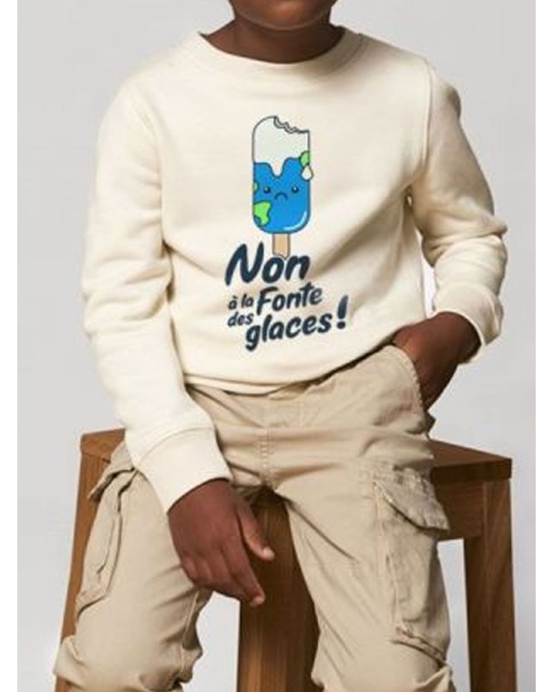 Sweat enfant Non à la fonte des glaces