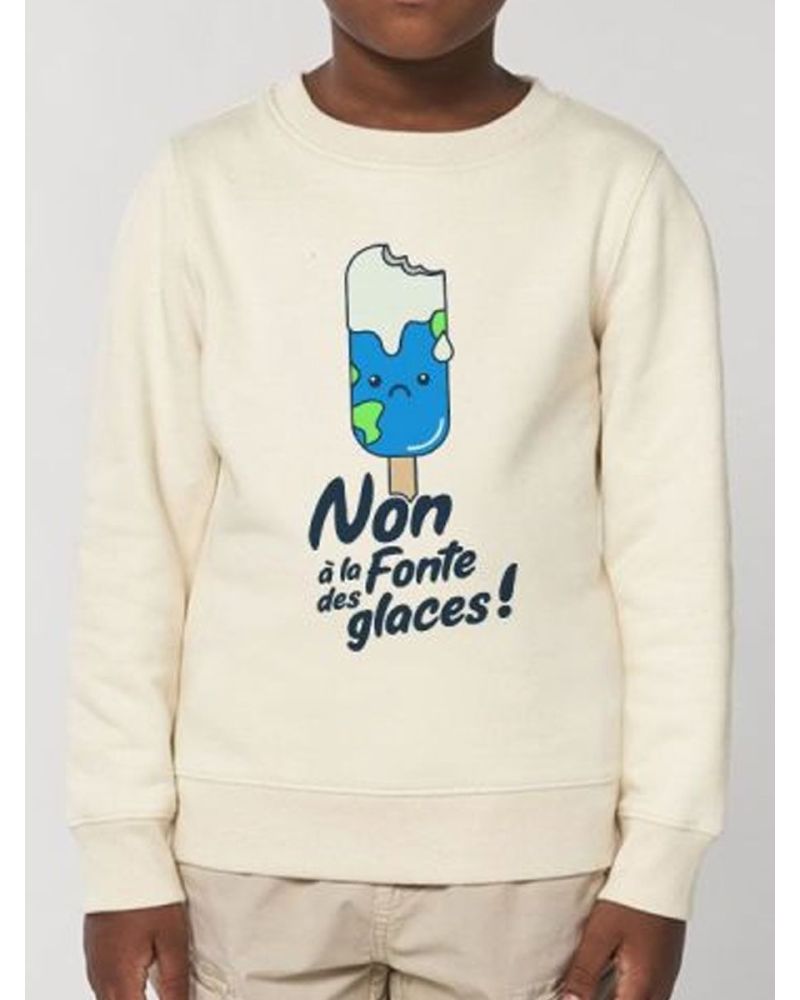 Sweat enfant Non à la fonte des glaces