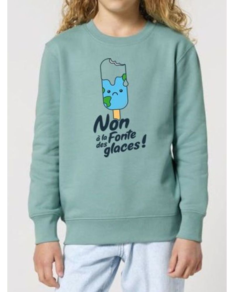 Sweat enfant Non à la fonte des glaces