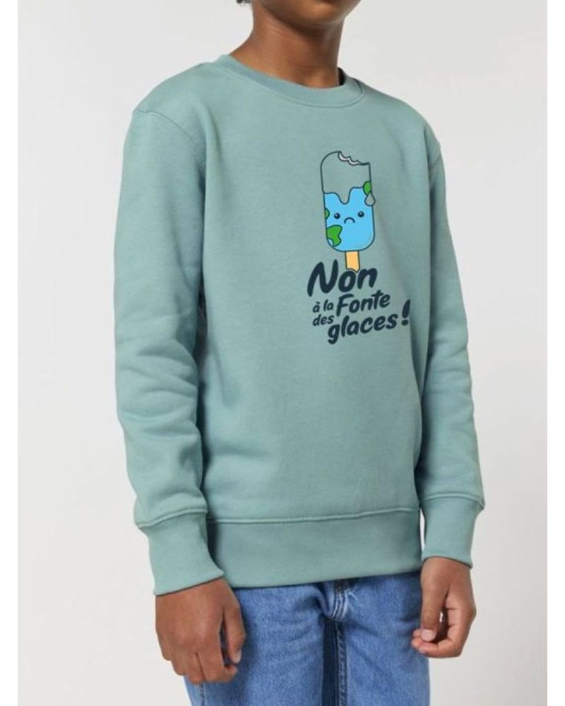 Sweat enfant Non à la fonte des glaces