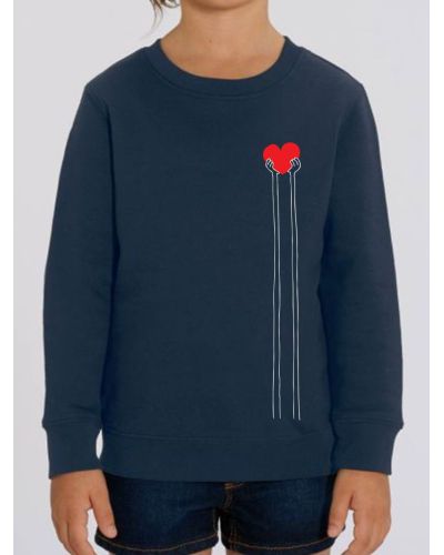 Sweat-shirt enfant "Main cœur"