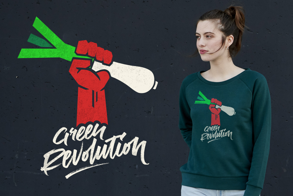 Woman in kitted sweater